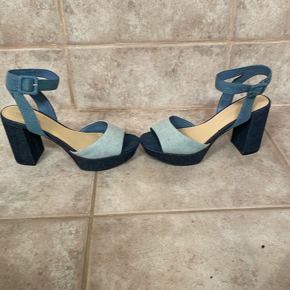 Marc Fisher Denim Platform Heels